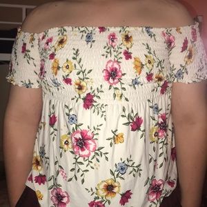 off the shoulder shirt